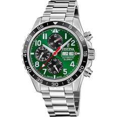 Festina Swiss Made Valjoux F20055/2 - Herr - 46 mm - Automatiskt - Safirglas - Green (22 mm)