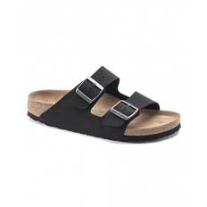 Women's Arizona Birko-Flor Nubuck Sandals - Black (Narrow Fit)