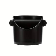 TEMU Time Owner Espresso Knock Box - Plastic Bin With Ergonomic Handle, Black Espresso Machine Waste Organizer For Home Brewing