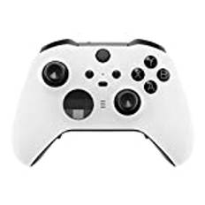 eXtremeRate Hölje Cover för Xbox One Elite Series 2 Controller Model 1797, Ersättande Främre Skal Case Shell för Xbox Elite Series 2 Wireless Controller Core & 2 Ringar-Vit