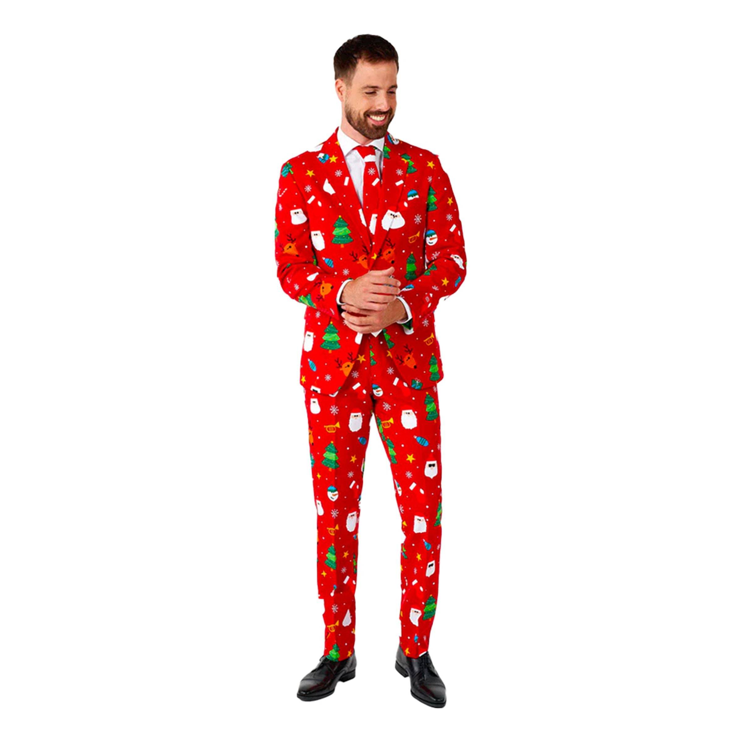 OppoSuits Festivity Red Jakkesæt - 62