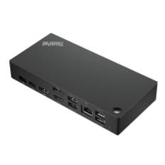 Lenovo ThinkPad Universal USB-C Smart Dock - Dockningsstation - USB-C - HDMI, 2 x DP - GigE - 135 Watt - Sort