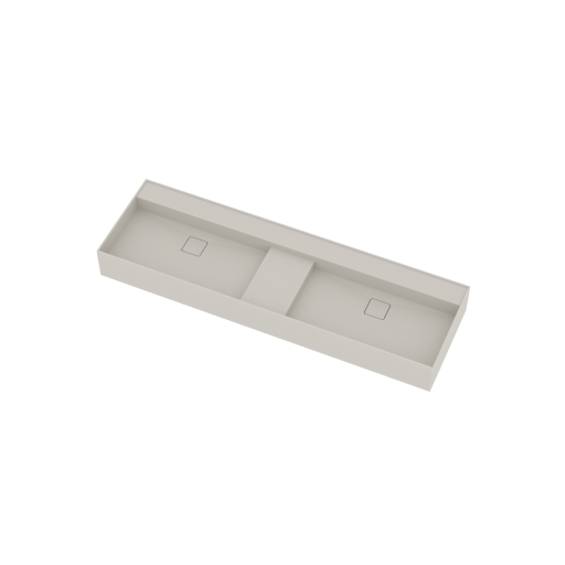 Ideavit SolidBliss-150D håndvask, 150x45 cm, mat hvid