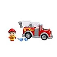 Jada Toys Ryan's World Fire Truck med Ryan figur, 6 tum fordonsröd