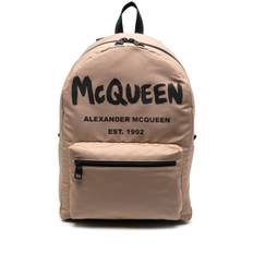 Alexander McQueen - ryggsäck med logotypdetalj - herr - polyester - one size - Neutral