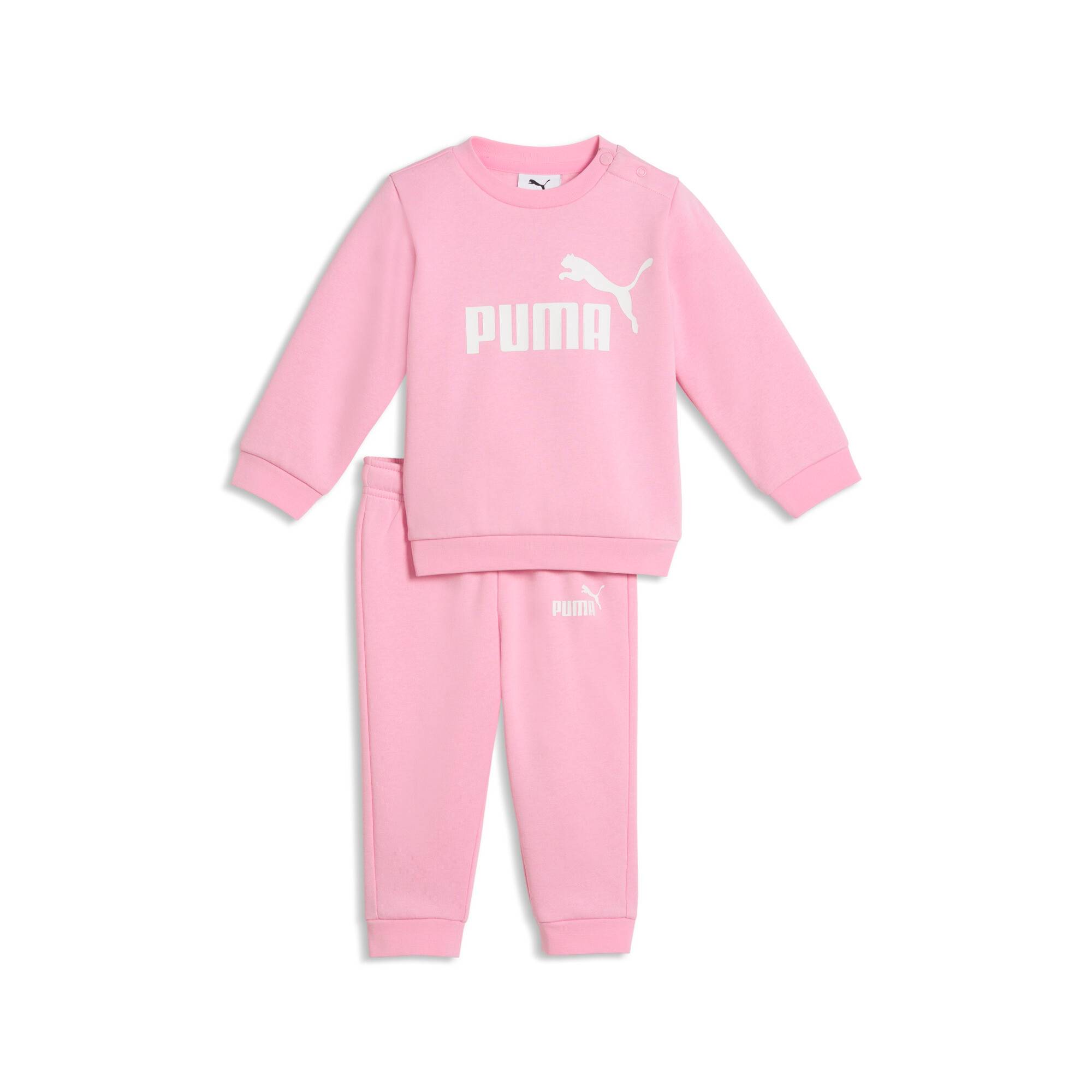 PUMA Essentials Minicats Crew Set Toddler, Clothing, Pink Shimmer, 4-6M