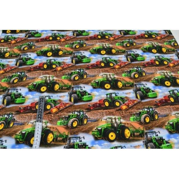 Økotex bomulds jersey m/Traktor