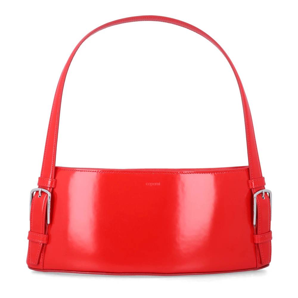 Coperni Ergonomisk Skuldertaske - Tasker - Dame - Rød - ONE SIZE - Uld