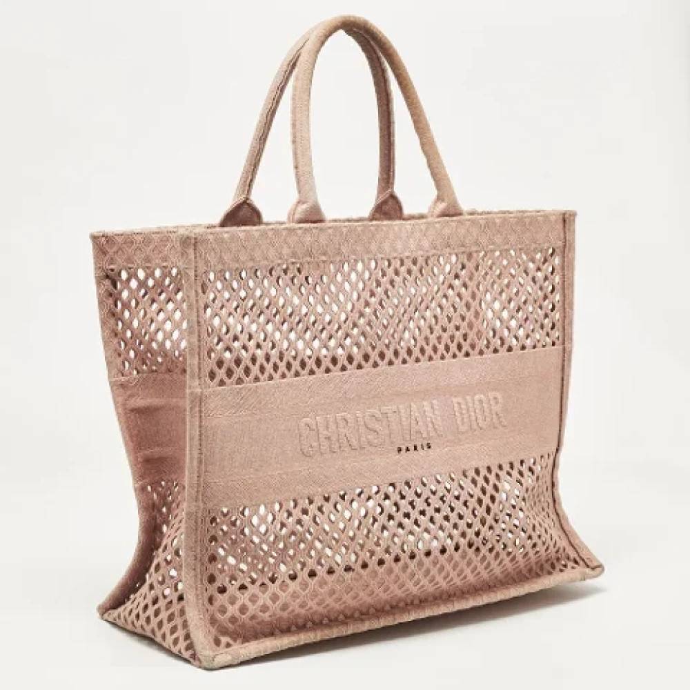 Dior Vintage Pre-owned Canvas totes - Vintage - Dame - Lyserød - ONE SIZE - Uld