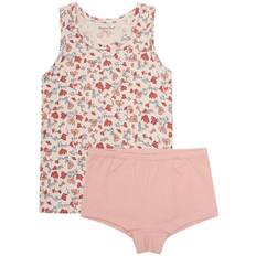 Minymo Underkläder - 2-pack - Sandskal/Rosa m. Blommor - Minymo - 6 år (116) - Underkläder