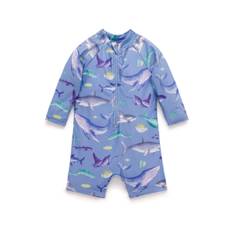 Purebaby Purebaby Floral Long Sleeve Swim Sunsuit