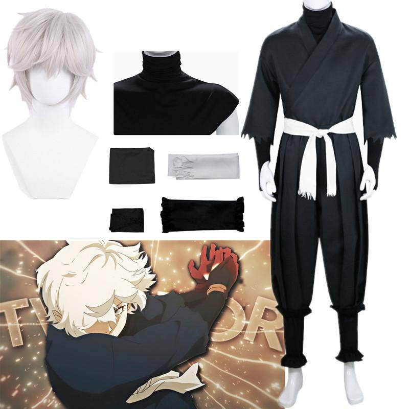Jigokuraku Gabimaru Cosplay Kostym Kimono Ninja Uniform Hell's Paradise Halloween Carnival Party Samurai kläder Anime cm