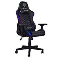 Noua Mao M9 RGB Gaming PC kontorsstol Game Dator Svängbar stol med hjul, 4D armstöd, ryggstöd & höjd justerbar, Lumbar och nackstöd, 150 Kg lastkapacitet, Svart