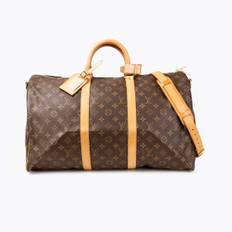 LOUIS VUITTON Keepall Bandouliére 50 Weekend Bag - Brown (51 cm x 32 cm x 26 cm)
