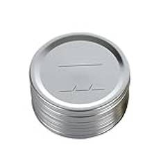 Canning Lids Mason Jars lock Tinplate delat skydd 24 stycken konserverade glaslock 70 mm/86 mm, vitplåt, delat lock, skrivbart datum, glasburkar lock