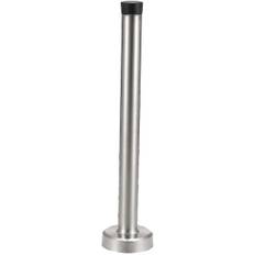 Rustfrit stål dørstopper vægmonteret gummipuffer 200mm høj, heavy duty dørstopper