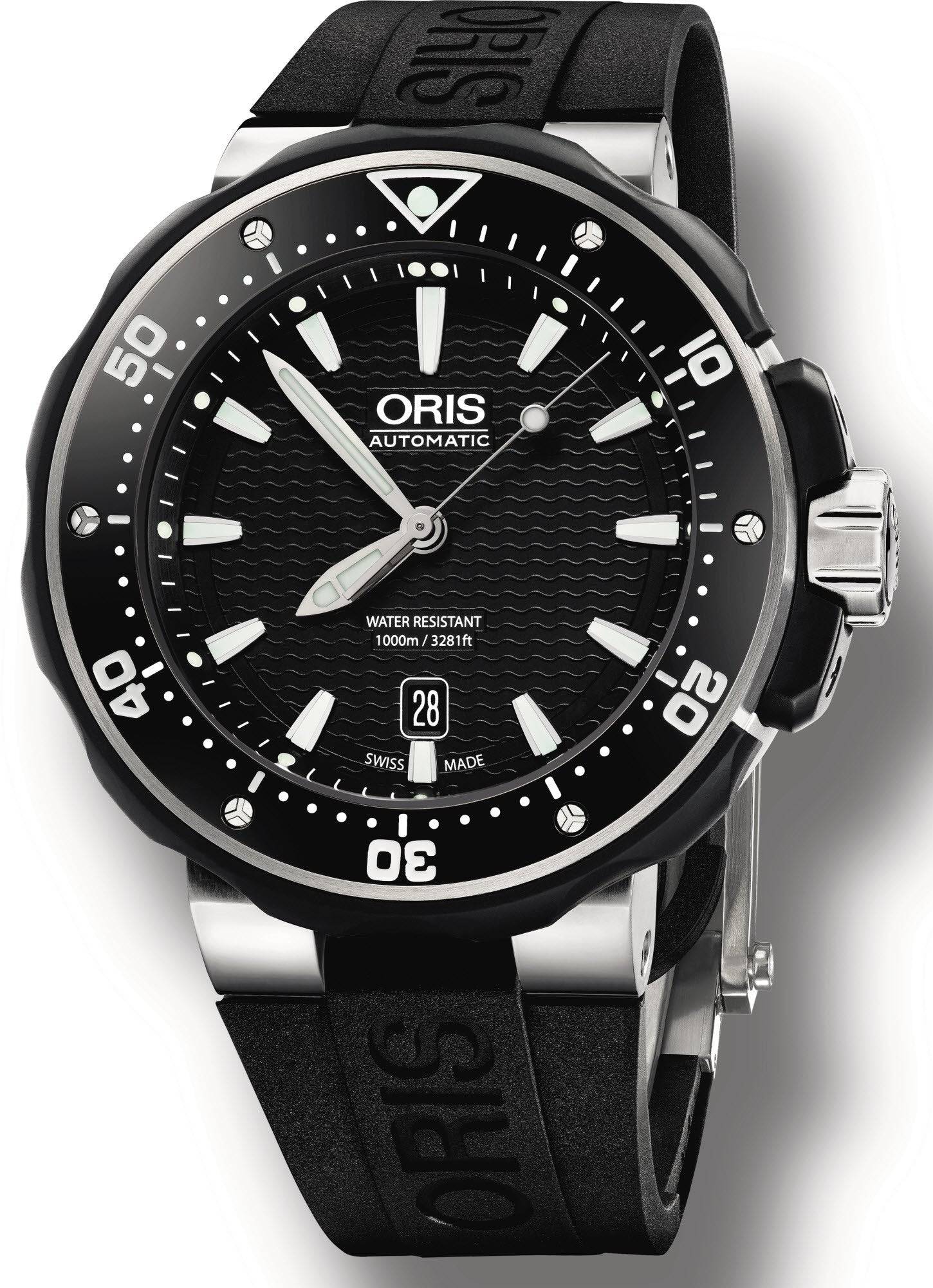 Oris Watch Prodive Date Rubber - Default Title / Black