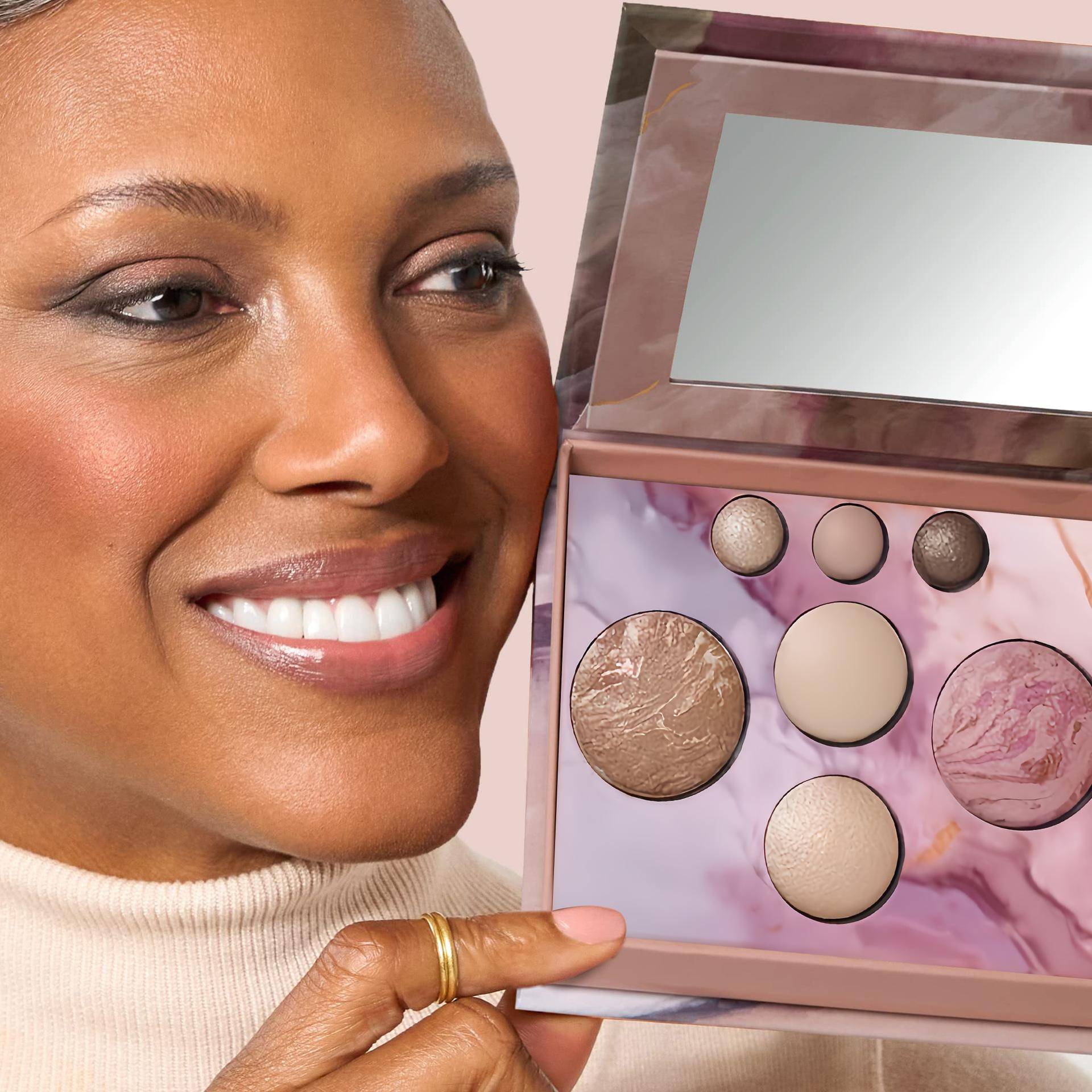 Multi Functional Makeup Palette for Women, Baked Eyeshadow Blush Highlight Contour All In One Face Makeup