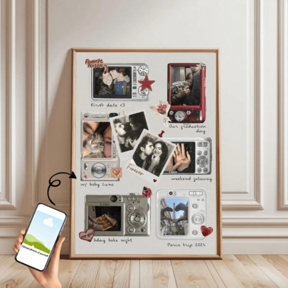 1 st anpassad canvastavla, rumsinredningsposter, personliga reseminnen, anpassad reseposter, utskrivbart fotocollage, lämplig för badrum, kök, vardags (Multi-size)