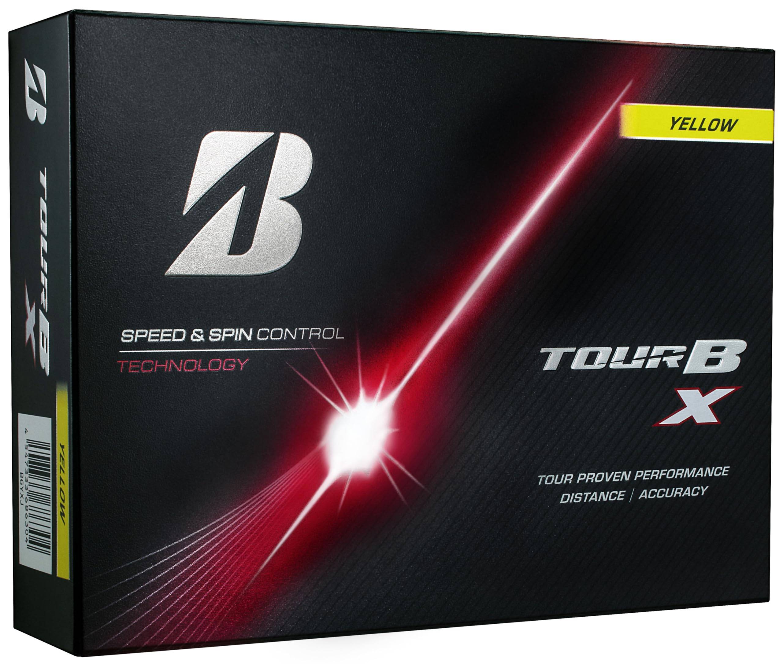 BRIDGESTONE TOUR B X Golf 2026 Förpackning med B6YXJ Bollar, Modell, 12, Gul,