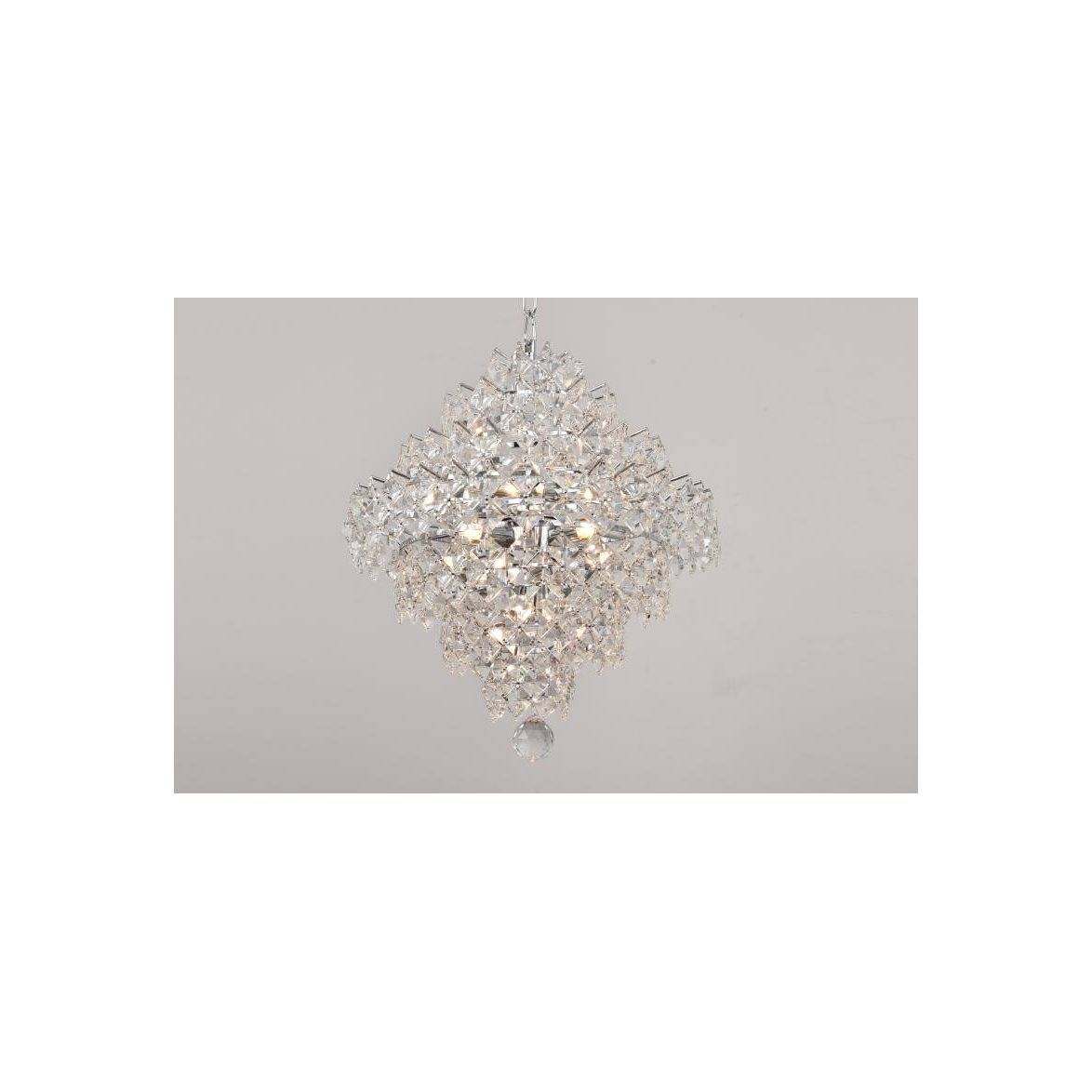 Norrsken Design Kristallkrona Silvia Krom 40cm