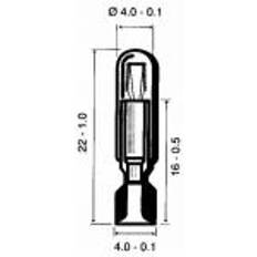 "Telefonlampe 30v 0,02 a t4,6  4x22 mm"