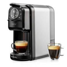 Brutelle Kaffemaskin 3-i-1 Kapselkaffemaskin 700 ml Avtagbar vattentank 1400 W Snabbvärmning 20 bar Högtrycksutvinning Liten multifunktionell kaffemas - Bönkvarn
