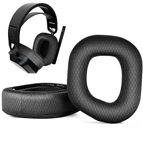 XBERSTAR Uppgraderade tjocka öronkuddar, corsair ersättning öronkudde för CORSAIR HS80 RGB trådlösa hörlurar öronkoppar (fotbollsnät öronkoppar)