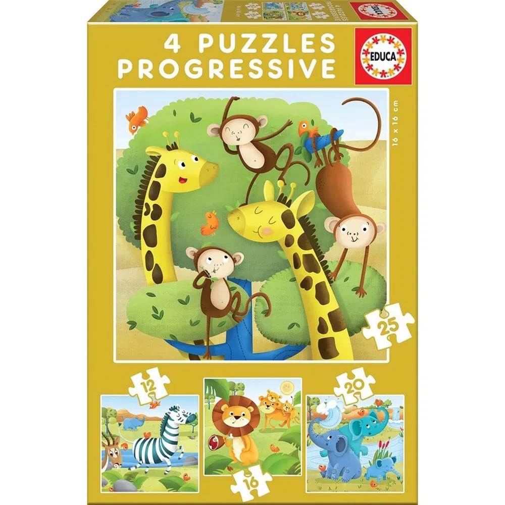 Educa Puslespil - Wild Animals.
