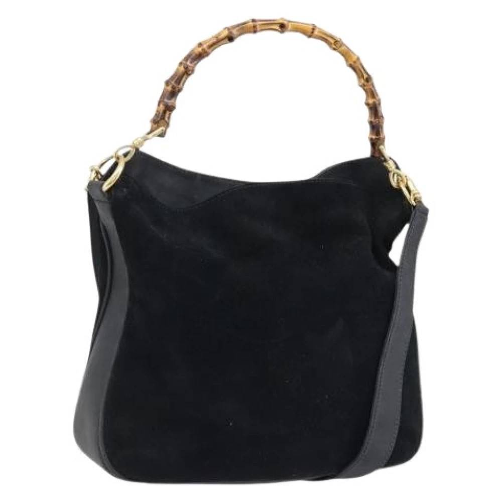 Gucci Vintage Pre-owned Vintage Håndtaske - Vintage - Dame - Sort - ONE SIZE - Uld