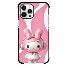 Sanrio Melody Phone Case For iPhone Samsung Galaxy Pixel OnePlus Vivo Xiaomi Asus Sony Motorola Nokia - Melody 3d Art Headphones