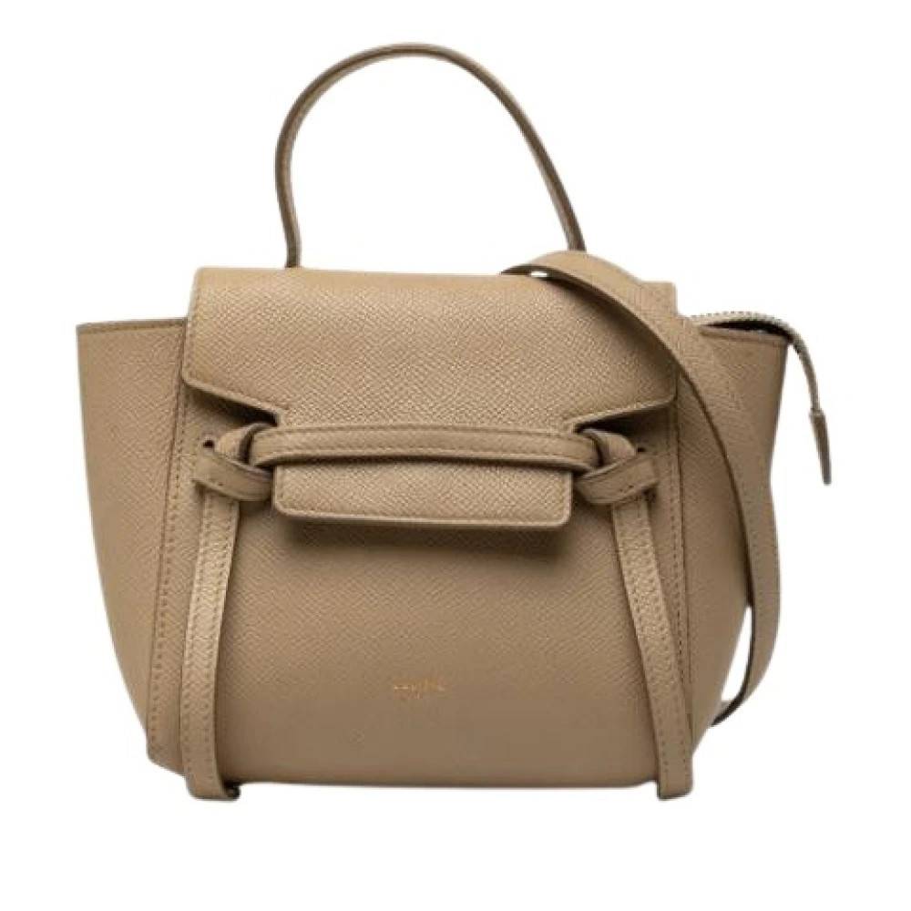 Celine Vintage Pre-owned Pico Bæltetaske - Vintage - Dame - Beige - ONE SIZE - Uld