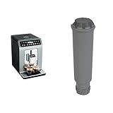 Krups Evidence Plus Helautomatisk kaffemaskin med mjölkslang, 19 drycker, 2-koppsfunktion, färgskärm, kaffebryggare, TÜV-sigill, silver, EA894T10 & Krups 8000003687 Vattenfilter