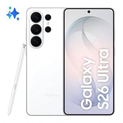 Galaxy S26 Ultra, 17.5 cm (6.9"), Dual SIM, Android 16.0, 5G, USB Type-C, 12 GB, 256 GB, 5000 mAh, hvid