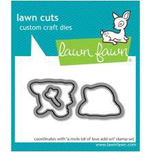 Lawn Fawn Dies - A Mole Lot of Love Add-On LF3946