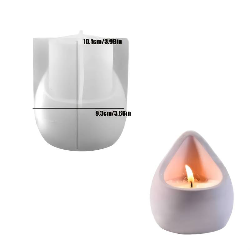 A Resin Casting Mold For A -shaped Aromatherapy Candle Holder, Suitable For Plaster And Concrete Casting, Ideal For Home Decor Crafts