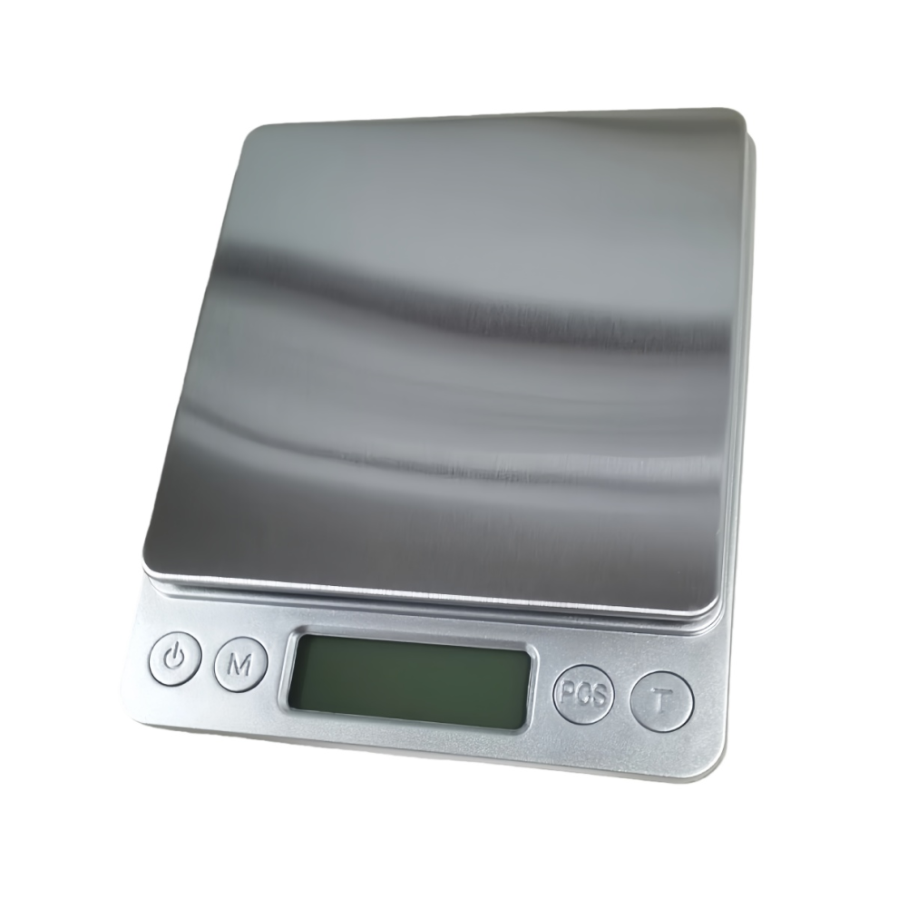 Vægt 0,01 g, digital vægt 500 g/0,01 g lommevægt, brevvægt, gramvægt, LCD-display