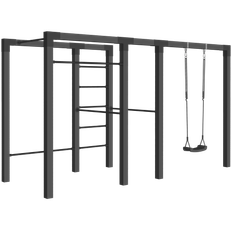 Plus Outdoor fitness - model 3 - sort m/sorte beslag
