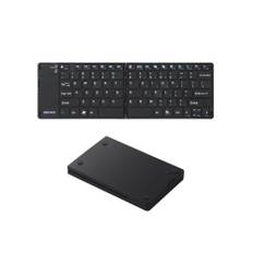 iBUFFALO Compatible Folding Keyboard with Case Black to work with BSKBB15BK Bluetooth3.0 [Confirmed PlayStation4, PS4] svart