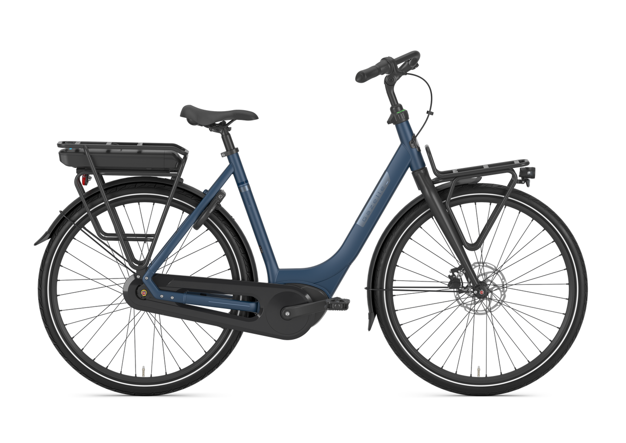 Gazelle Paris C7 Urban Mallard - 49 Cm - Elcykel Dame - Blå