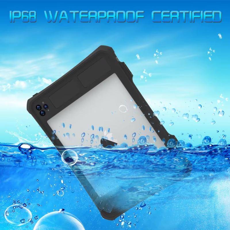 IP68 Waterproof Case Cover for Apple iPad Air 4/5 10.9  Pro 11  w/Screen Protector Pencil Holder Water Resistant Kickstand Case