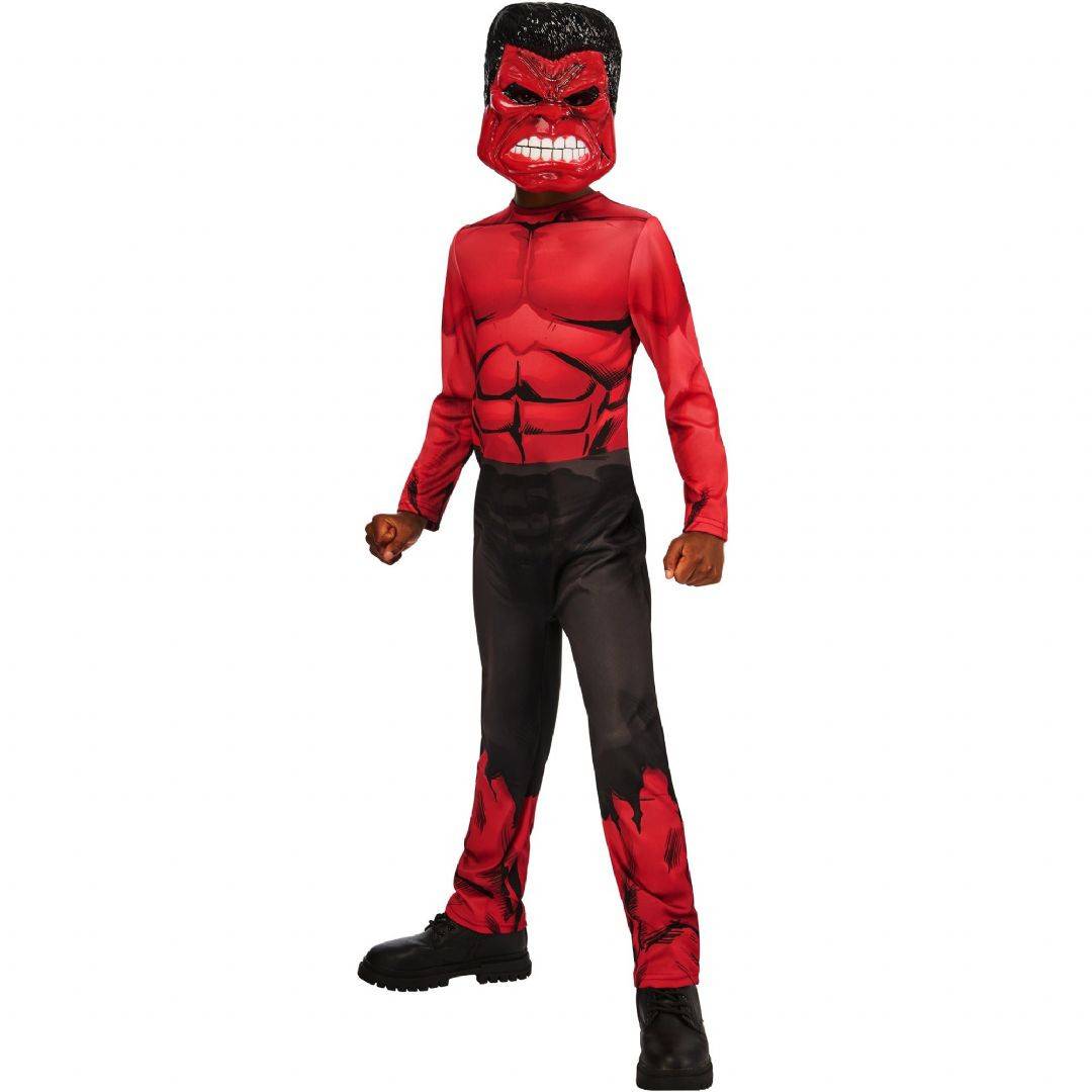 Marvel Red Hulk Børnekostume str. 98 Marvel fastelavn udklædning 001784