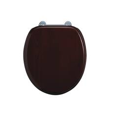 Burlington Toalett Standard med Mjukstängande sits, Smal Cistern (Mahogny)