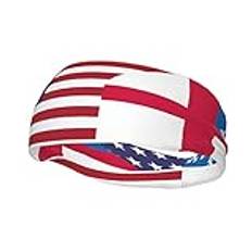 Sport pannband kyrka flagga biskopsflagga USA bekväma hårband varmt pannband yoga pannband för basket cykling träning