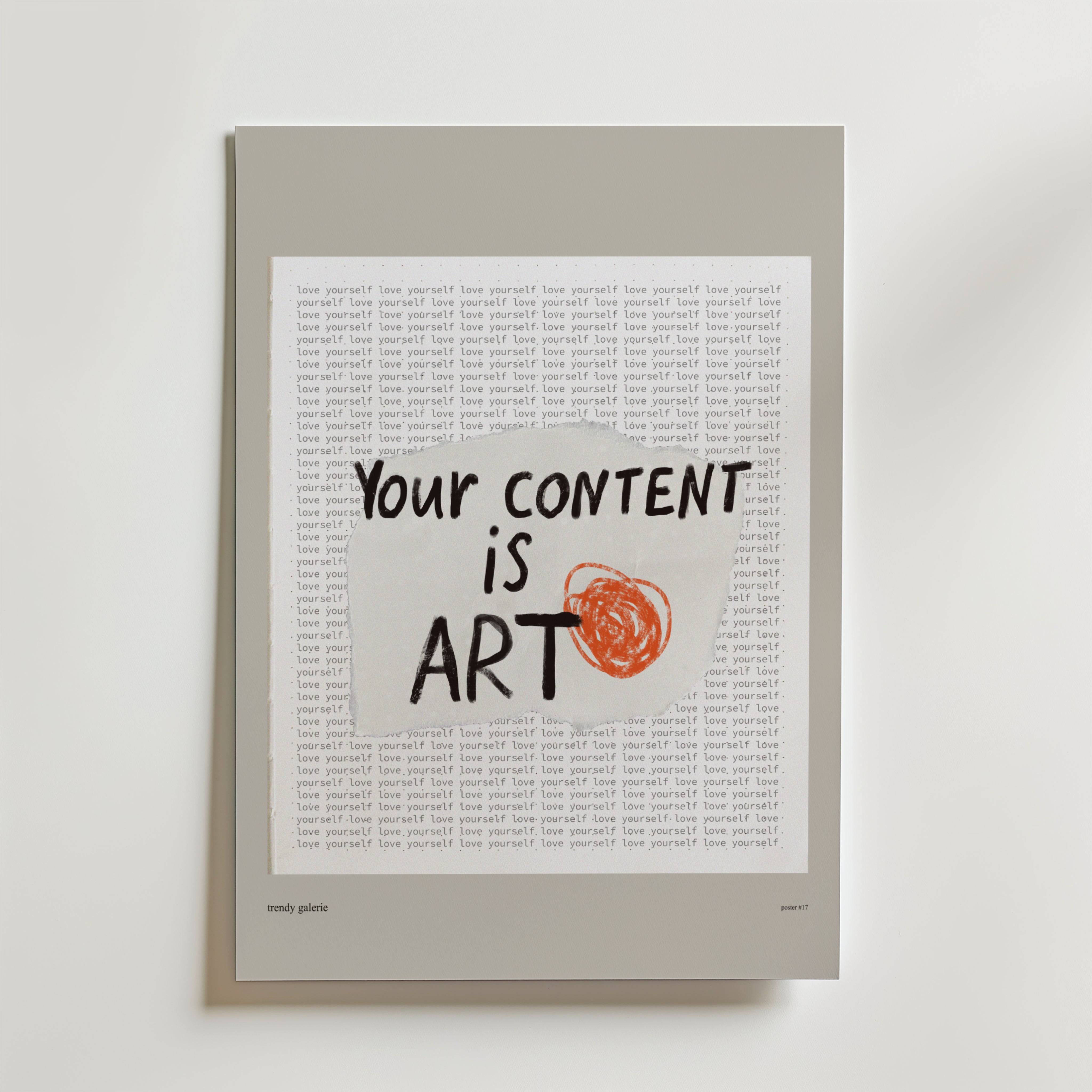 Voice Of Creation Poster - Fine Art Poster 100x140 cm