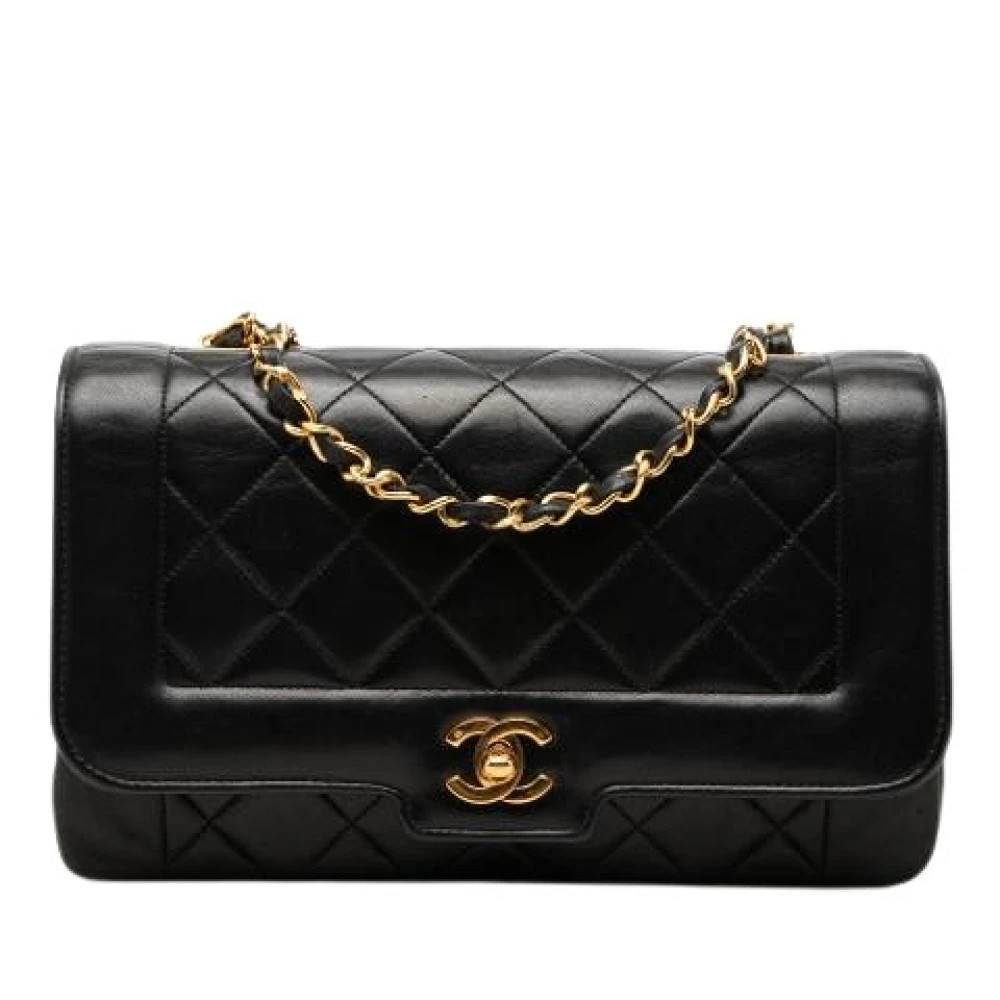 Chanel Vintage Pre-owned Diana Flap Bag - Vintage - Dame - Sort - ONE SIZE - Uld