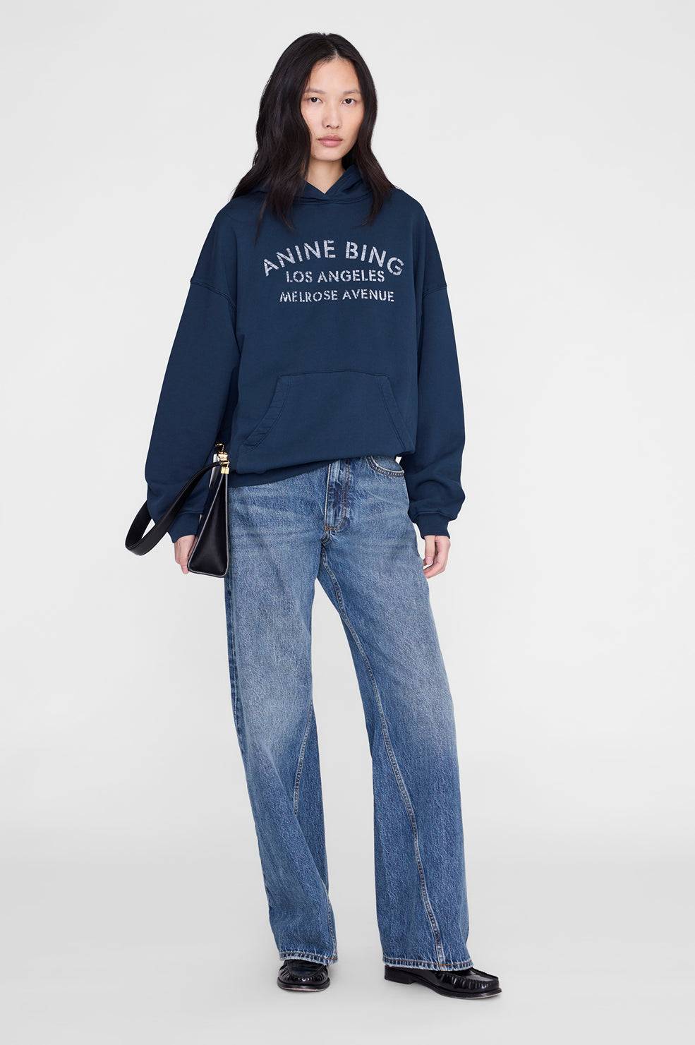 Harvey Sweatshirt Melrose Stencil - Navy