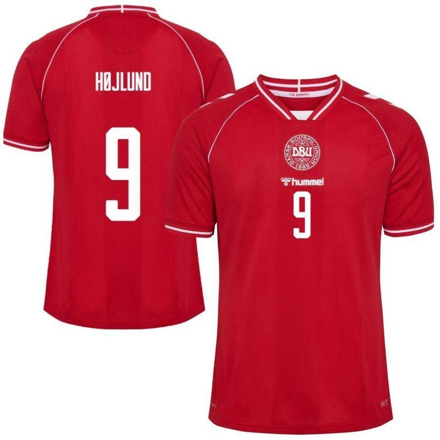Danmark Hjemmebanetrøje 2026/27 Pro Player Edition HØJLUND 9 - Hummel
