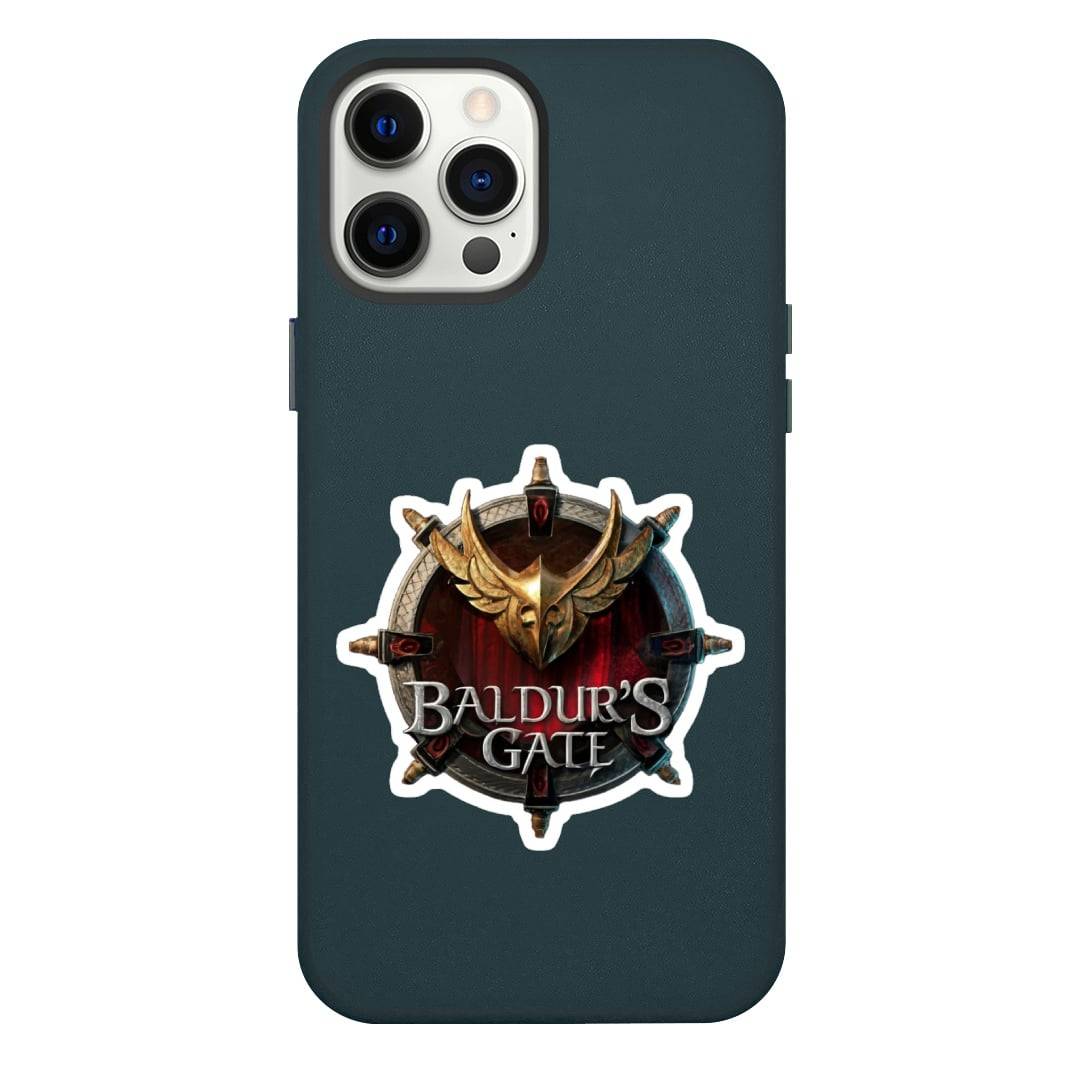 Baldur's Gate Phone Case For iPhone Samsung Galaxy Pixel OnePlus Vivo Xiaomi Asus Sony Motorola Nokia - Baldur's Gate 3 Game Logo Sticker.