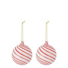 BLOOMINGVILLE Zwirl Ornament |Röd |Ø 8 cm